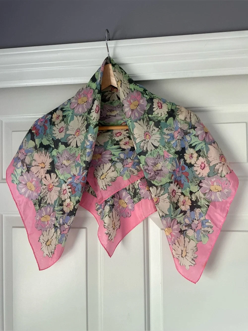 Acute Vintage Silk Floral Scarf